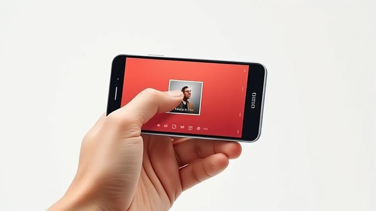alt_text: LG phone being screenshot—for example, finger pressing buttons with clear screen capture.