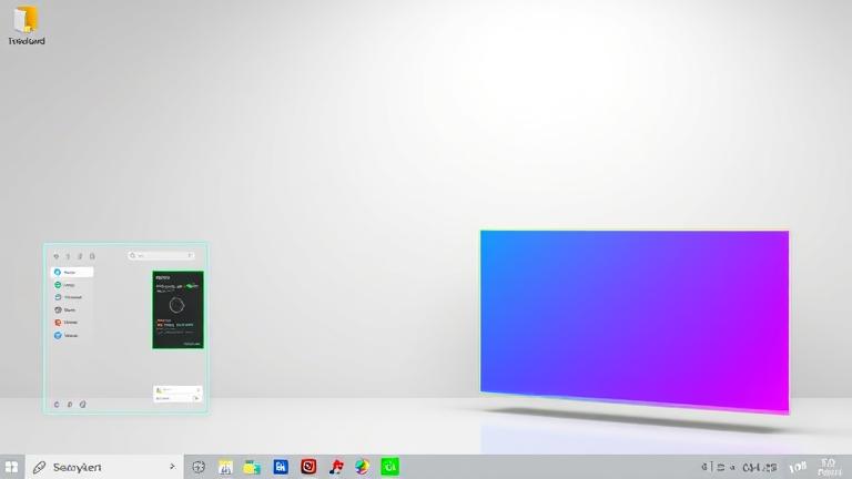alt_text: Realistic desktop with colorful, customizable window borders and sleek user interface.