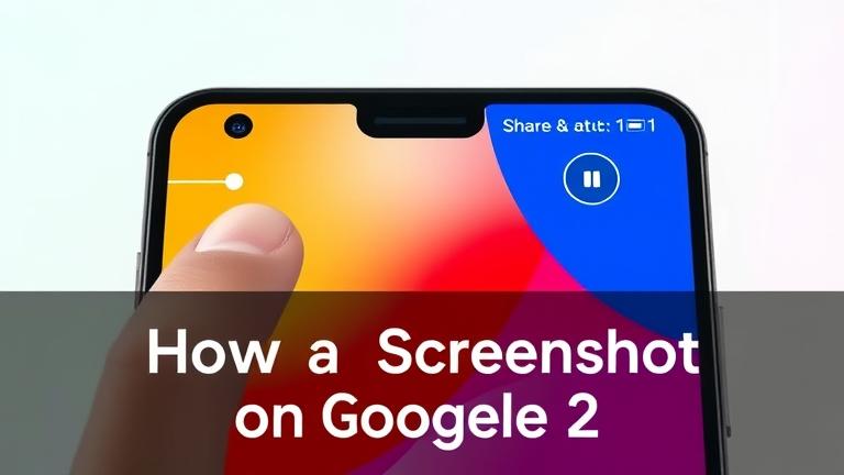 alt_text: Pixel 2 with screen, showing power and volume down buttons for screenshot guide.