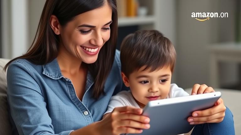 Parent and child using a device with Google Family Link, emphasizing safety and parental controls.