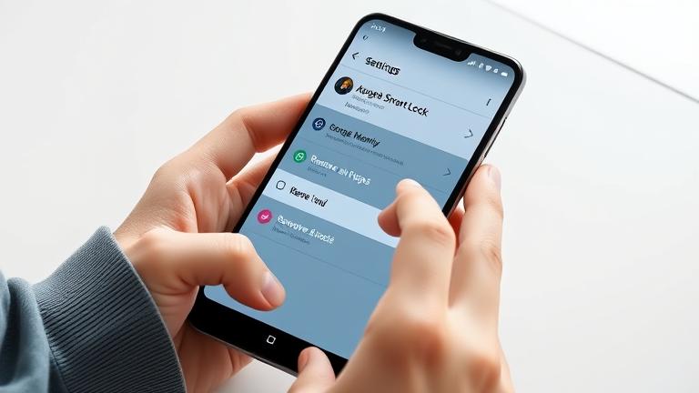 alt_text: Smartphone screen with Google Smart Lock settings, highlighting app removal option.