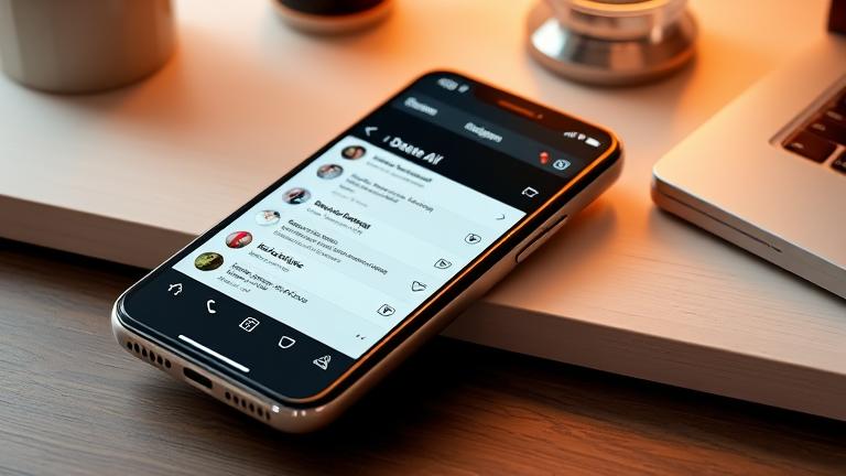 alt_text: Smartphone screen showing Instagram DM inbox with "Delete All" button in a clean setting.