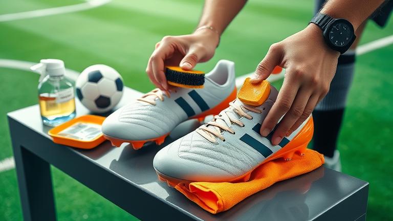 how to clean soccer cleats?