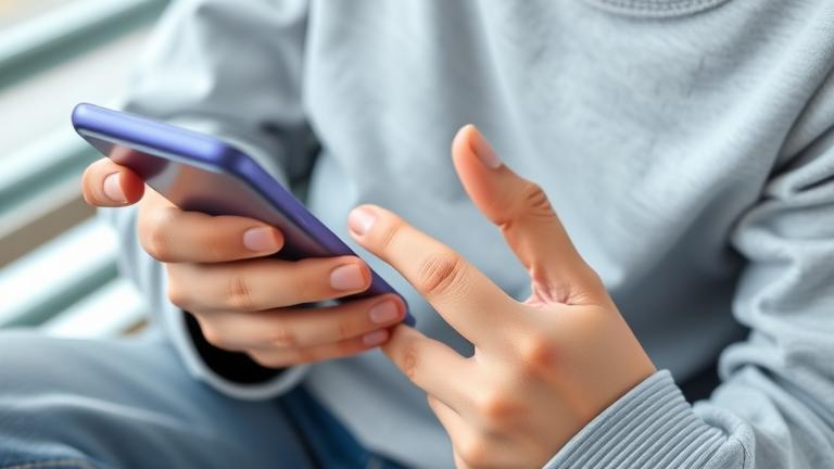 Alt_text: Person taps delete on TikTok app in a vibrant, casual setting, showing how to remove content.