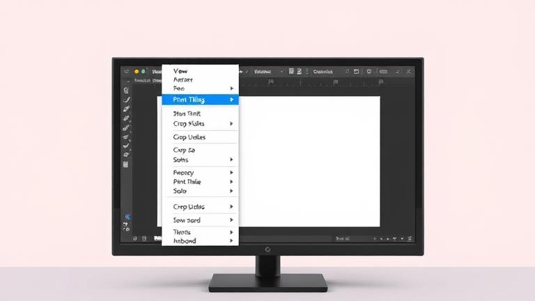 alt_text: Illustrator workspace with cursor over "Show Guides" and visible crop marks.