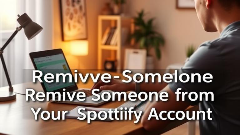 How do I remove someone from my Spotify account?
