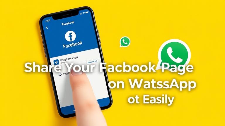 how to share facebook page on whatsapp?