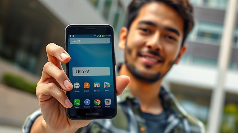 how to unroot android phone without computer?