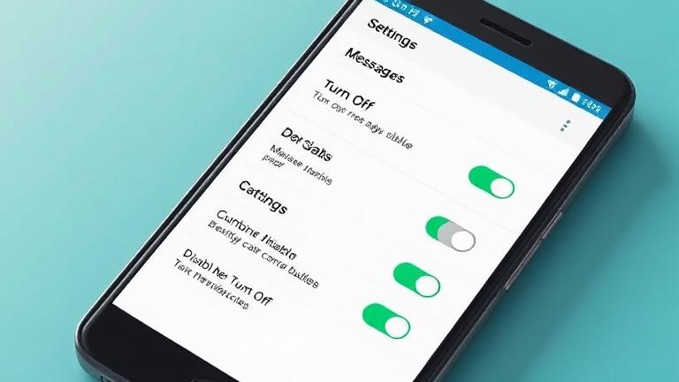 how to turn off text bubbles android?