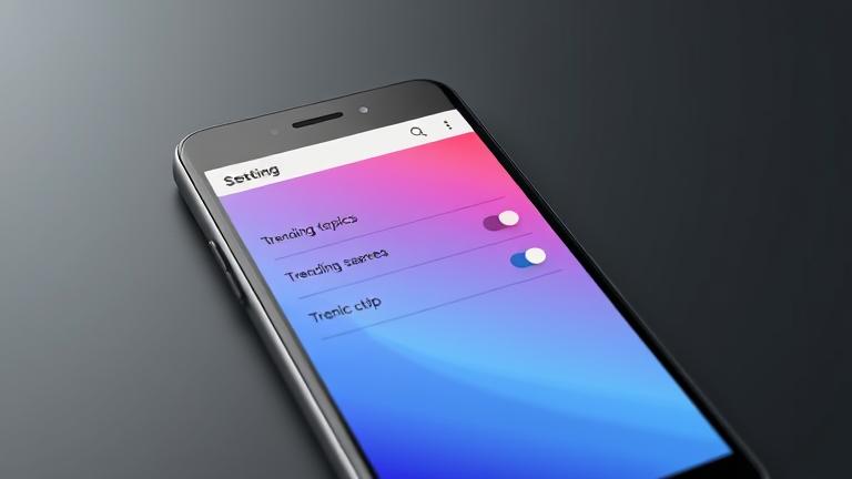 how to turn off trending searches on android?