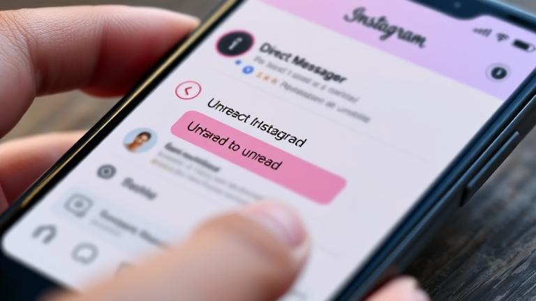 how to make a message unread on instagram?