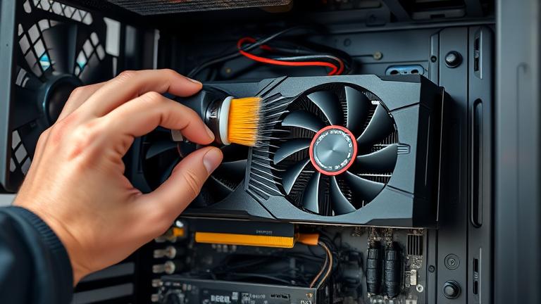 how to clean your grapichs card fans?