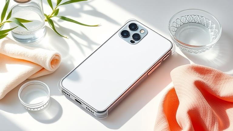 how to clean clear phone case tiktok?