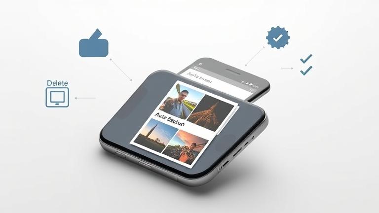 how to delete auto backup photos from gallery?