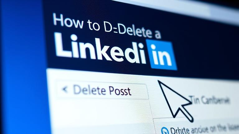 how to delete a linkedin post?