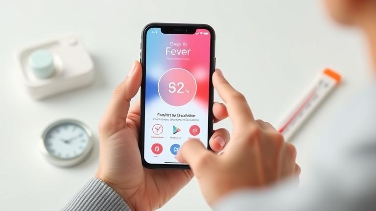how to check fever on iphone?