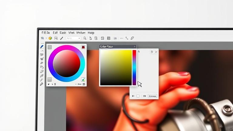 how do i pick a color from an image in gimp?