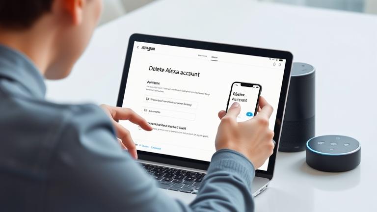 how to delete amazon alexa account?