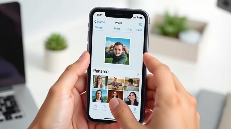 how to rename a photo on iphone?