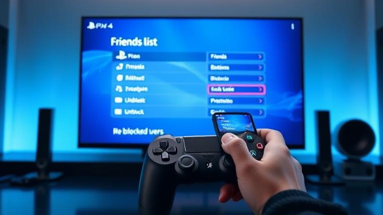 how to unblock someone on ps4?