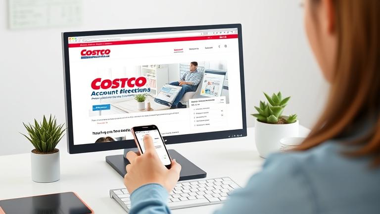 alt_text: Person managing or deleting their Costco account on device; clean, professional interface.