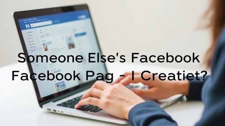 alt_text: Person on device managing Facebook page, conveying online control and privacy.