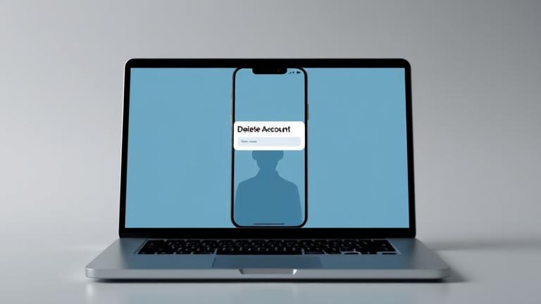 alt_text: Smartphone displaying Streamkar delete option with user contemplating, clean, professional look.