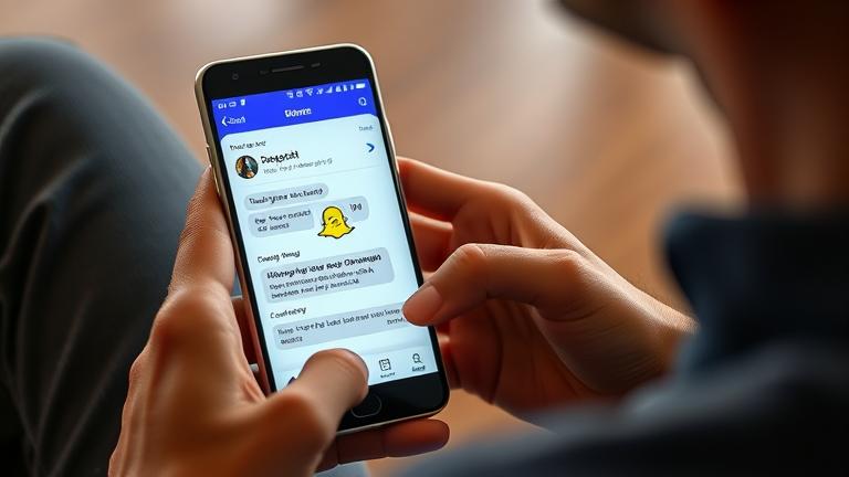 alt_text: Person discreetly screenshots Snapchat on Android, highlighting privacy and stealth.