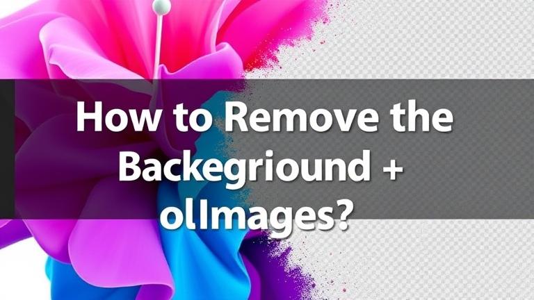 alt_text: Vibrant subject separated from background with editing tools, illustrating background removal.