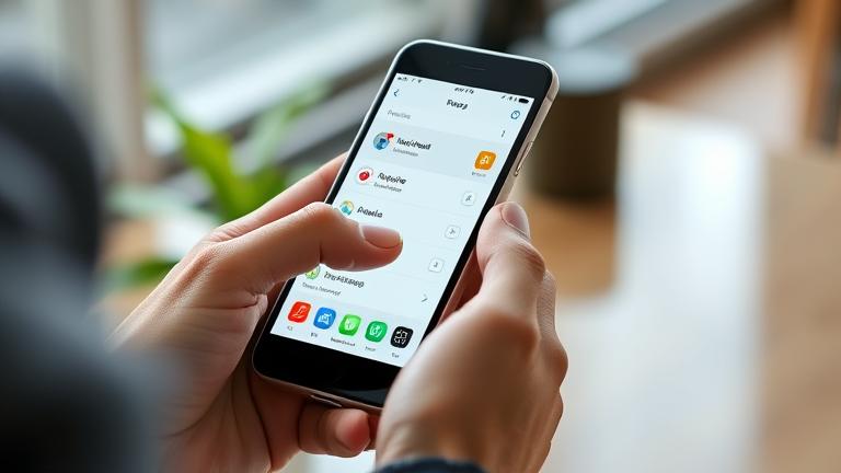 alt_text: Person managing apps on a smartphone, deleting apps via settings menu in a clear, modern interface.