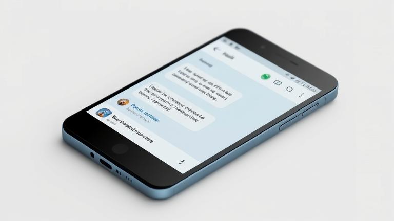 alt_text: Android screen showing a chat with a GIF being sent, featuring messaging and GIF icons.