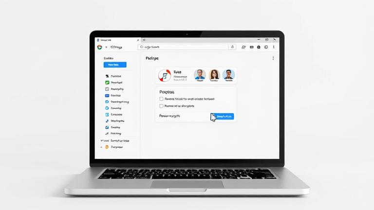 alt_text: Laptop screen showing Chrome profile removal, with cursor over "Remove this person" button.