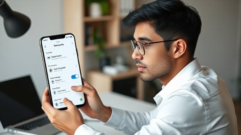 Alt_text: Professional at desk manages sub accounts on screen, with focus on delete option.