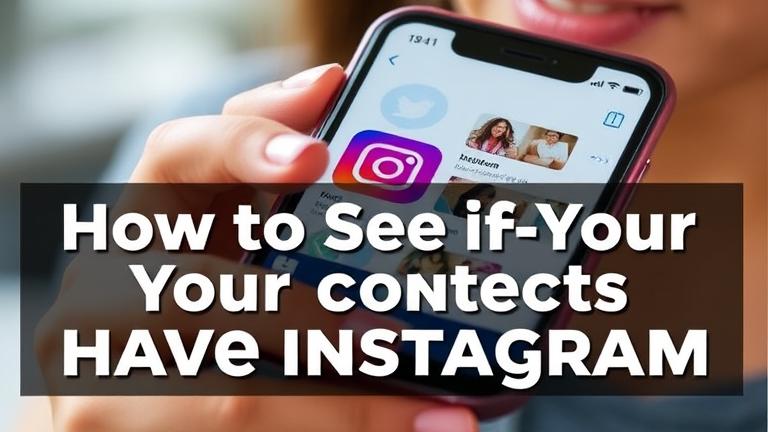 alt_text: Phone displaying social media contacts, with person curious, and bold overlay text.