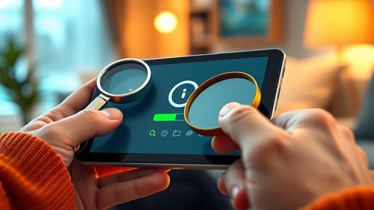 alt_text: Person troubleshooting video buffering on Android device with tools in a modern home setting.