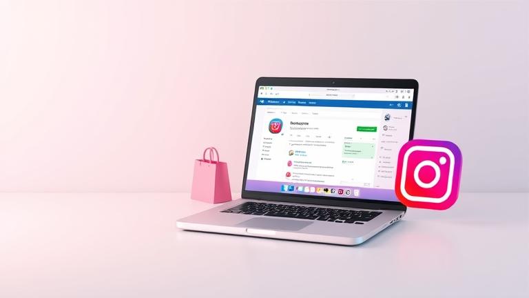 alt_text: Shopify dashboard and Instagram logo with code and API icons, illustrating access token retrieval.