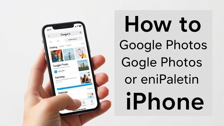 alt_text: iPhone screen showing Google Photos with delete options, user hand ready to remove photos.
