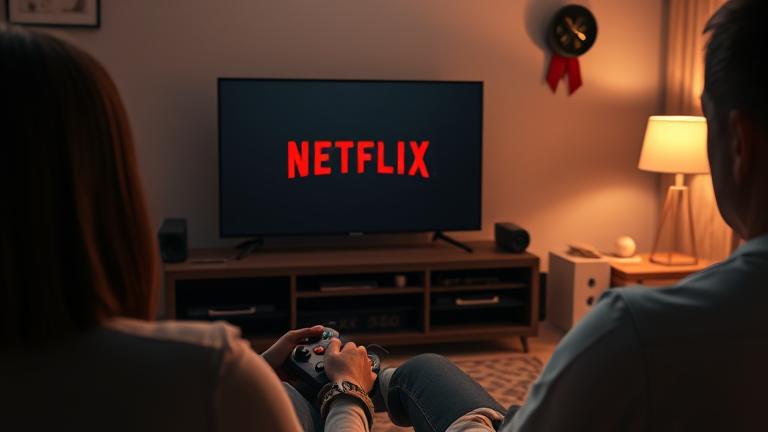 alt_text: Person streams Canadian Netflix on Xbox 360 in cozy living room with Wi-Fi and controller.