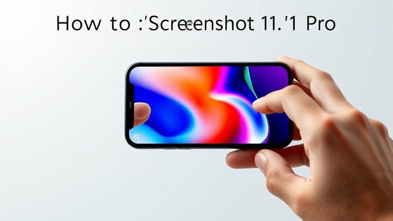 alt_text: Person screenshotting iPhone 11 Pro with buttons pressed; clear, realistic background.