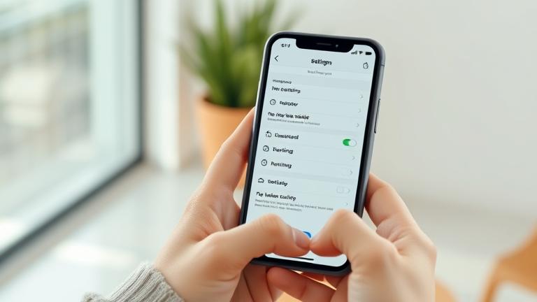 alt_text: Person using smartphone with Instagram settings open, highlighting read receipt privacy options.