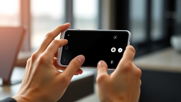 alt_text: Person shows how to take a screenshot on Pixel 2 with a clear screen and modern background.
