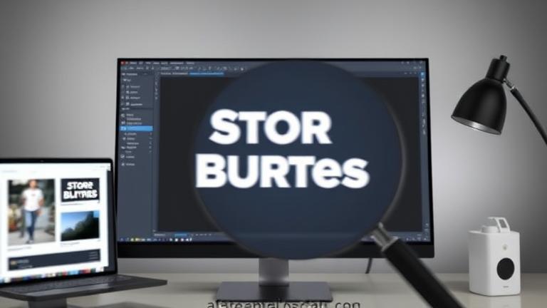 alt_text: Photoshop screen with sharp text, editing tools, magnifying glass, showing clarity vs. blur.