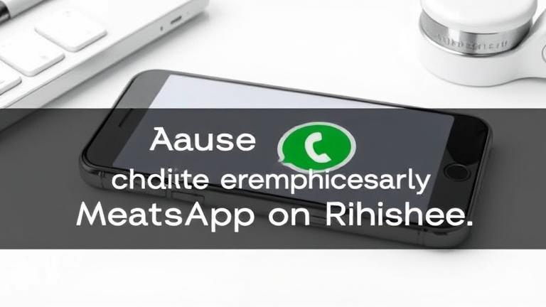 alt_text: iPhone screen with WhatsApp paused, featuring a disable button and "Do Not Disturb" icon.