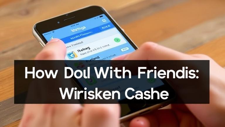 alt_text: Smartphone screen shows Words With Friends app with cache clearing menu and a person tapping.