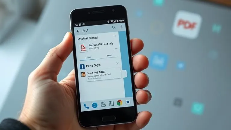 how to attach a pdf file to a text message android?