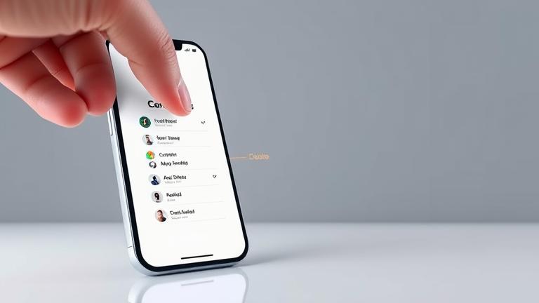 How do I permanently delete a contact from my phone?