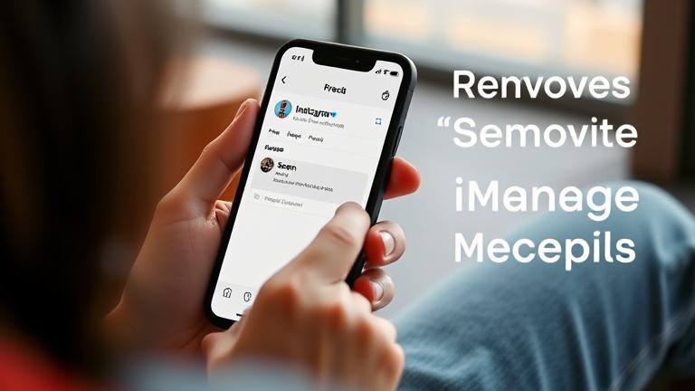 alt_text: Person checking Instagram DMs in cozy setting, with "Seen" status visible.