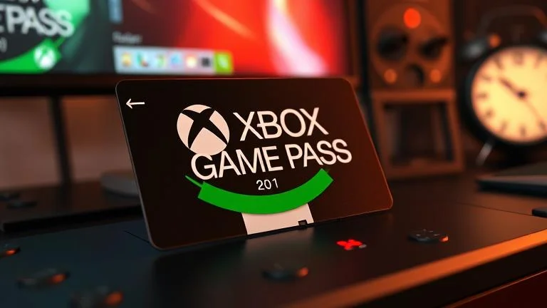 alt_text: Xbox Game Pass code nearing expiry, with clock and calendar hints of limited time.