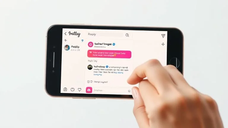 Alt_text: Instagram chat with a highlighted message and reply options, showing thoughtful interaction.