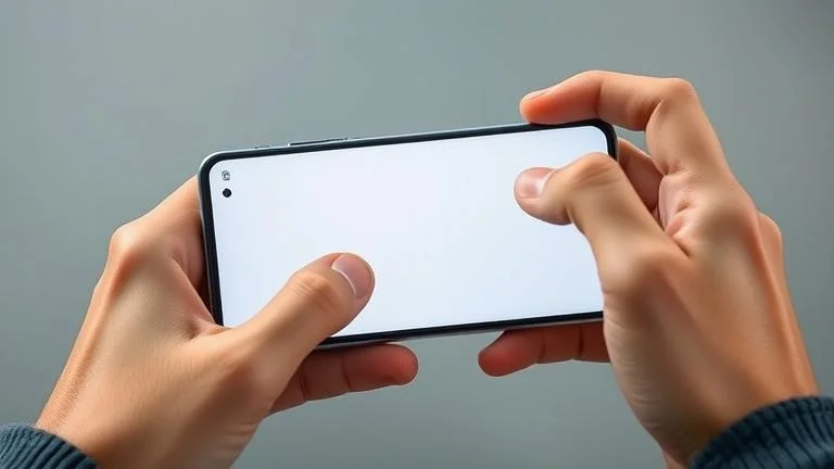alt_text: Person holding a Galaxy S20, showing how to take a screenshot with spotlights on buttons.